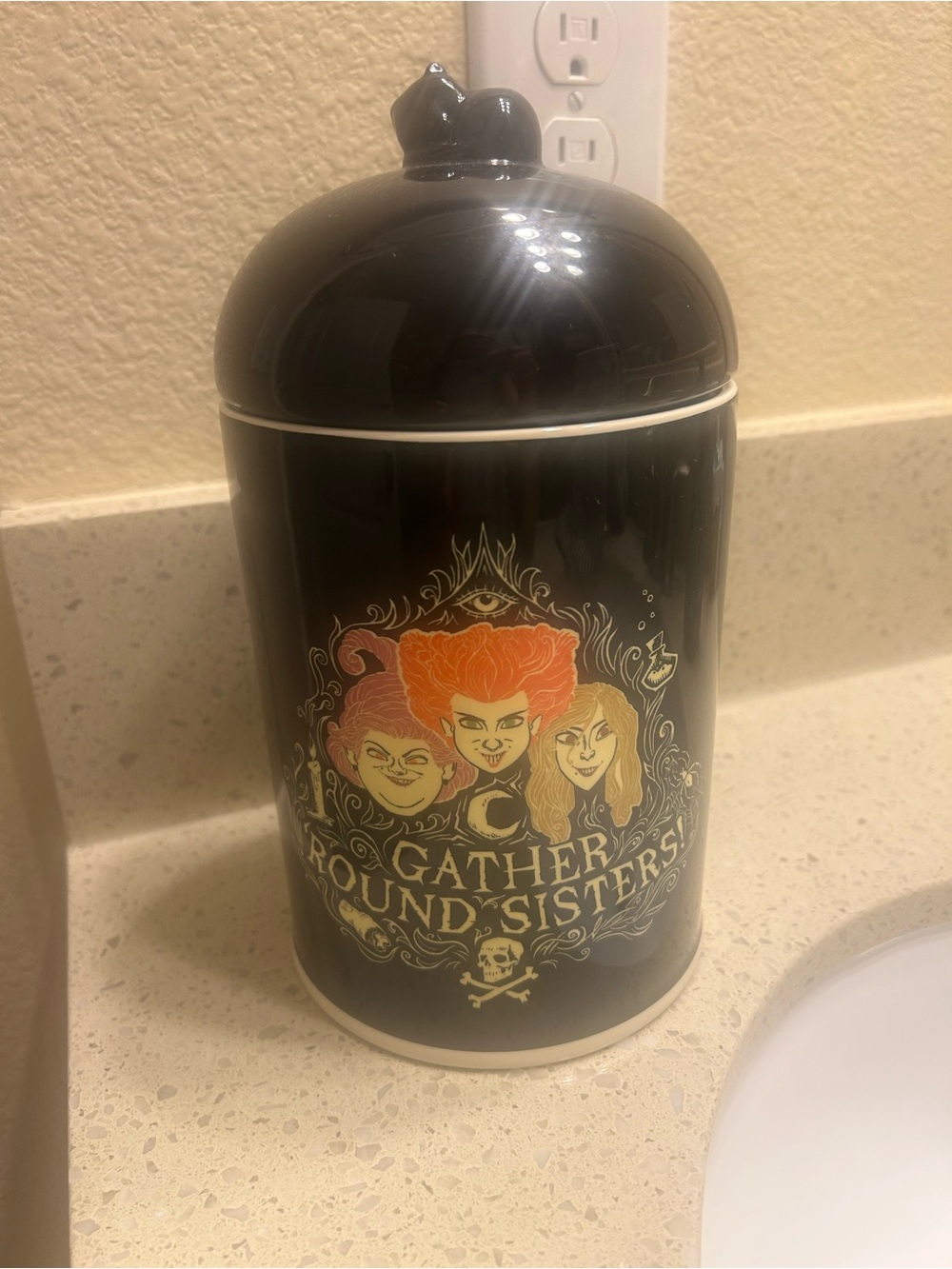 Disney Hocus Pocus White Ceramic Canister